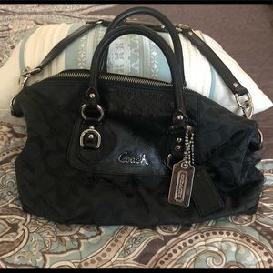 Black medium Coach purse